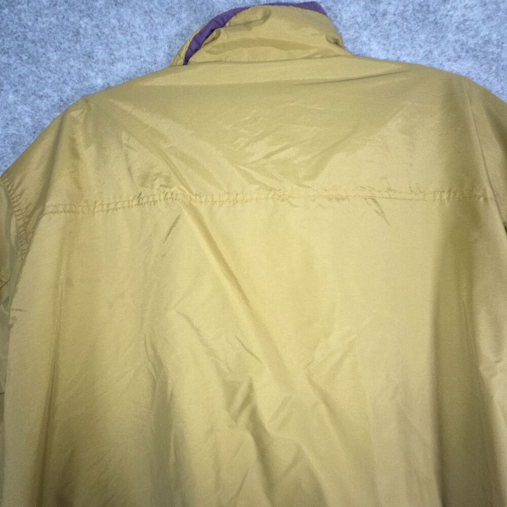 Vintage Oakton Men's Weather Breaker Zip Up Jacket Yellow Purple Size 2XL - Picture 9 of 10